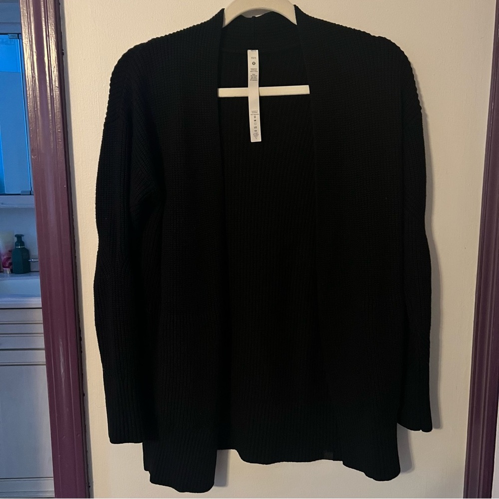 Lululemon Ribbed Long Wrap Sweater - Picture 3 of 5
